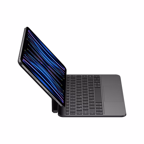 Clavier rétroéclairé sans fil, 7 ou 10 pouces, Rechargeable, rvb, avec dents bleues, pour téléphone, tablette, ordinateur portable, iPad