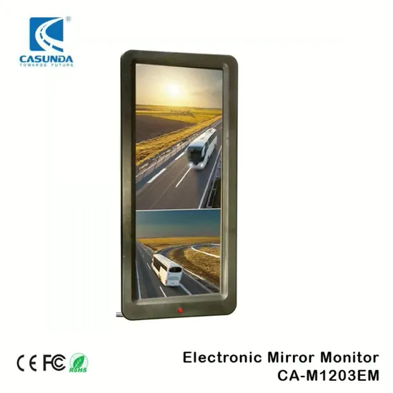 Moniteur de rétroviseur de panneau d'écran de bouton tactile d'affichage à cristaux liquides de TFT de camion d'autobus de voiture de 7 pouces
