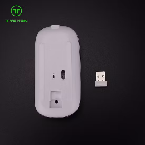 Type ultra mince de Bluetooth de souris sans fil rechargeable silencieuse de taille