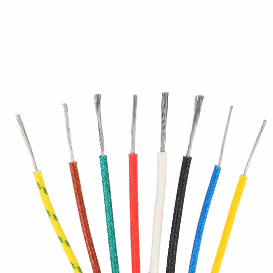 Fil de fibre de verre en caoutchouc de silicone résistant à la chaleur UL3122