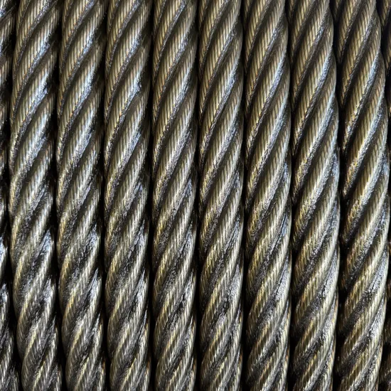 Câble de câble métallique en acier non galvanisé 19X7 De Acero