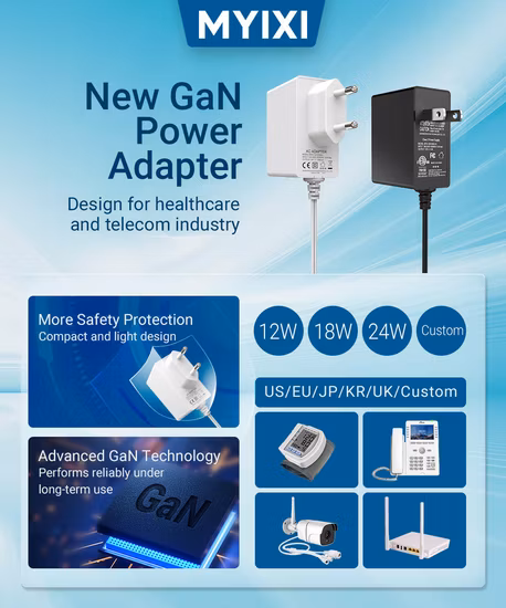 Échantillon gratuit Adaptateur secteur 12V 15V 36V 1A 2A 3A 4A 24W 36W 46W Adaptateur secteur AC DC CE GS Ukca UL FCC PSE SAA C